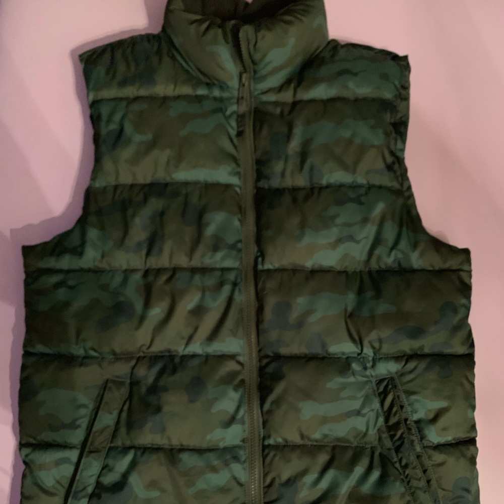 Army Fatigue Puff Vest